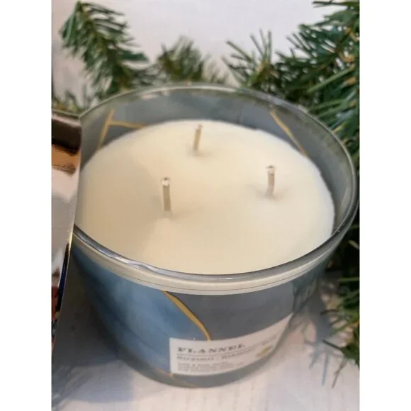 Bath & Body Works “Flannel” NEW 3 Wick Candle - Picture 3 of 6